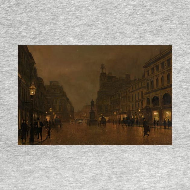 St Anne's Square And Exchange, Manchester by John Atkinson Grimshaw by Classic Art Stall